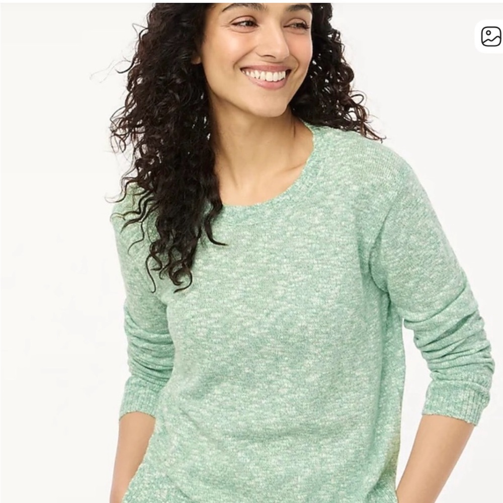 J. Crew Factory Women's Light Green Beach  Sweater